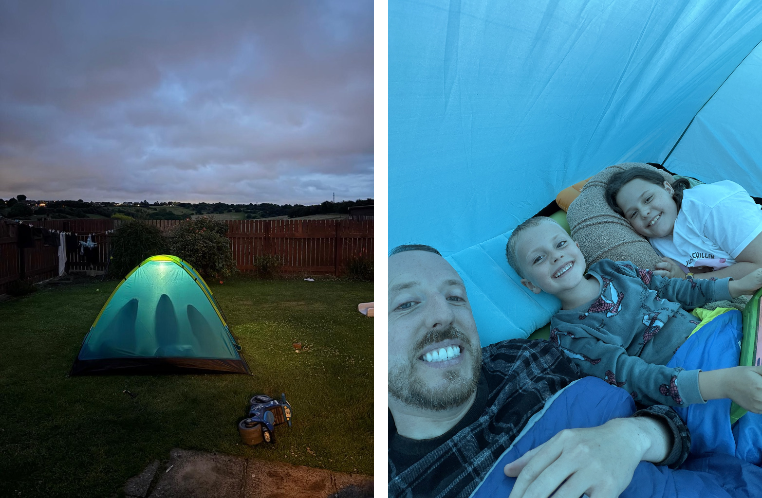 Weekend camping with the kids